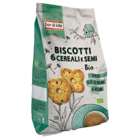 Fior di loto Biscotti ai 6 cereali e semi alimento biologico