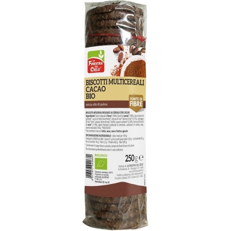 La Finestra sul cielo Biscotti multicereali cacao bio 250 g