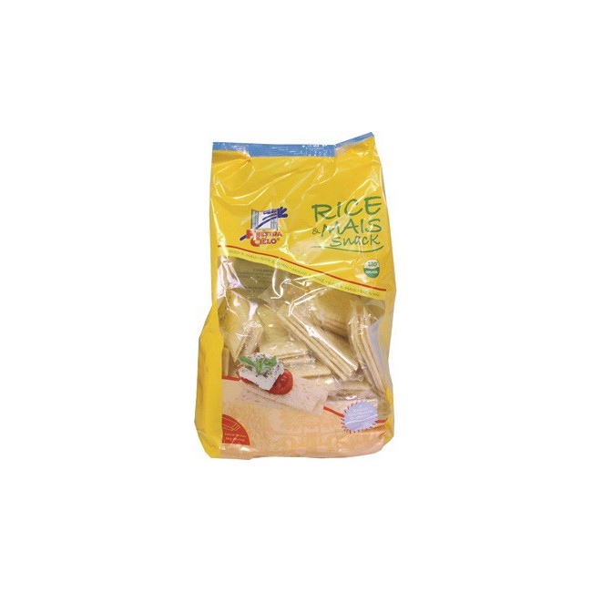 Rice & mais snack cialde di riso e mais con sale bio 250 g