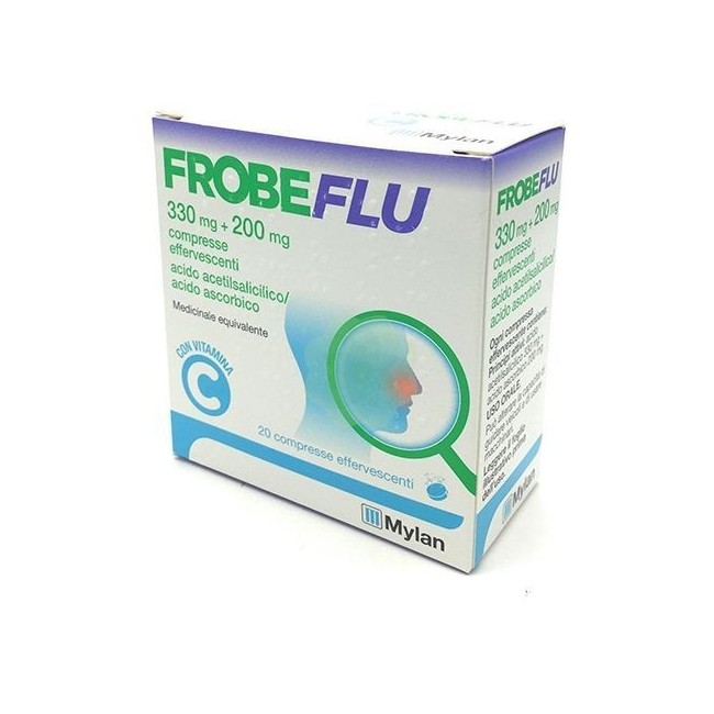 Mylan Frobeflu 20 compresse effervescenti 330 mg + 200 mg