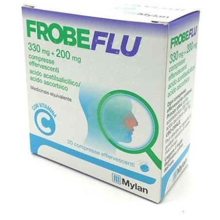 Mylan Frobeflu 20 compresse effervescenti 330 mg + 200 mg