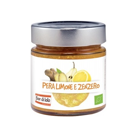 Fior di loto Composta pere limoni e zenzero bio 250 g