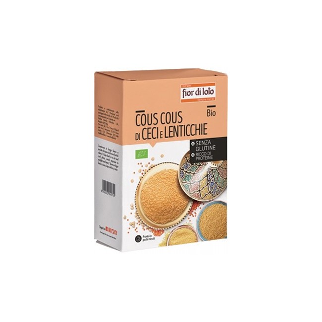 Fior di loto Cous cous di ceci e lenticchie rosse 500 g