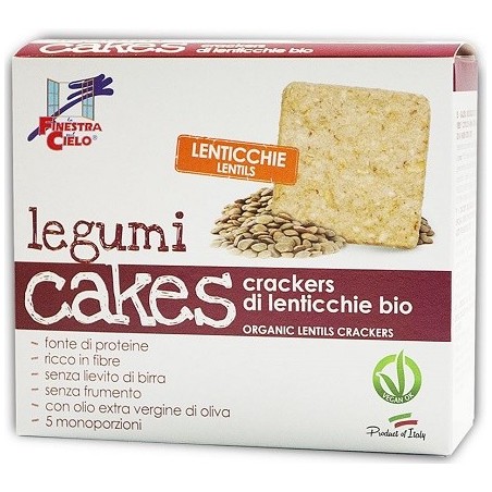 La Finestra sul cielo Legumicakes-crackers di lenticchie 250 mg