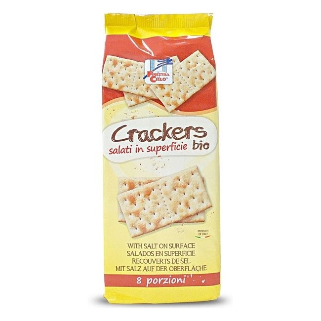 Crackers salati in superficie bio con olio extravergine di oliva 250 g