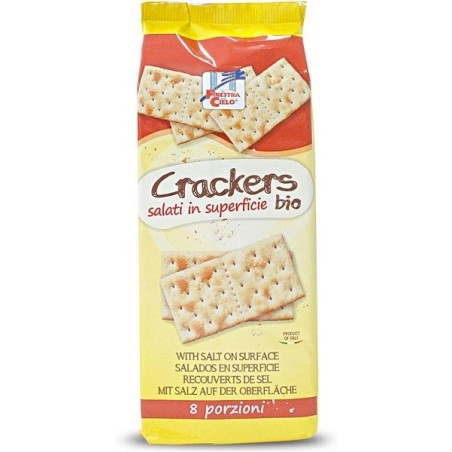 Crackers salati in superficie bio con olio extravergine di oliva 250 g