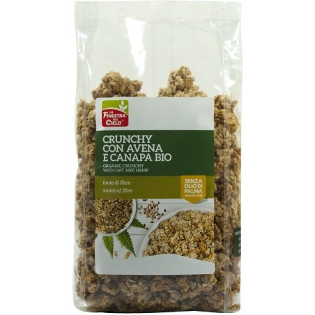 La Finestra sul cielo crunchy con avena e canapa bio 375 gr