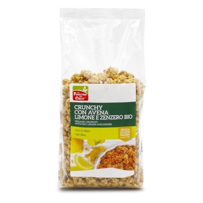 La Finestra sul cielo Crunchy con avena limone e zenzero 375gr