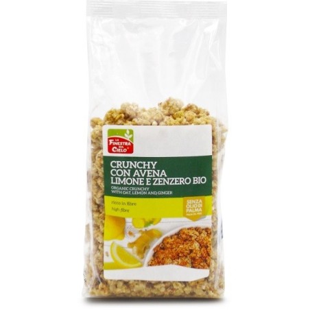 La Finestra sul cielo Crunchy con avena limone e zenzero 375gr