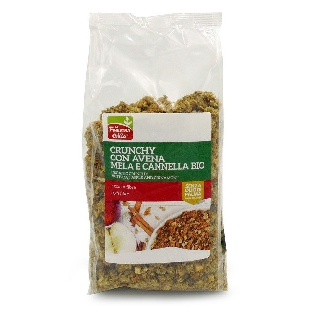 La Finestra sul cielo crunchy con avena mela cannella 375 mg