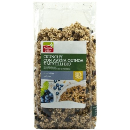 La Finestra sul cielo crunchy con avena quinoa e mirtilli 375 gr