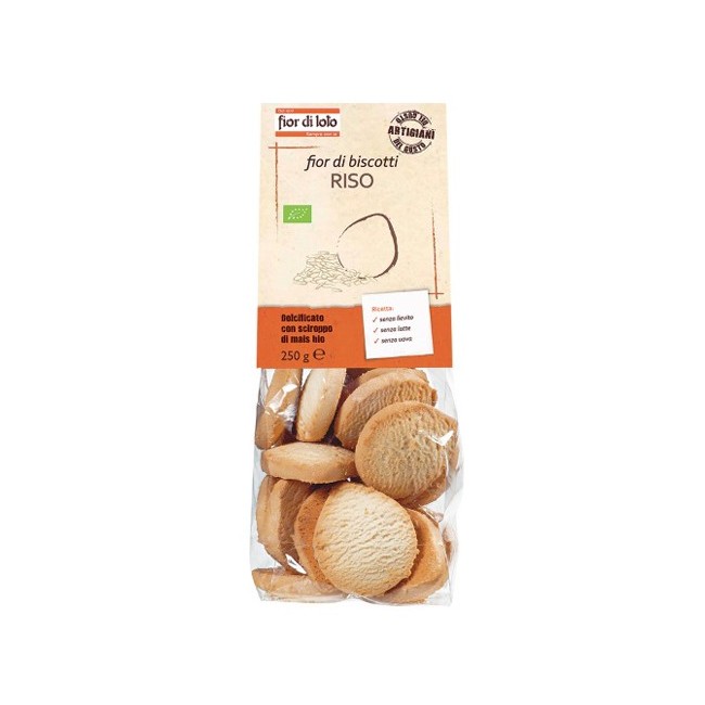 Fior di loto Fior di biscotti riso alimento biologico 250 g