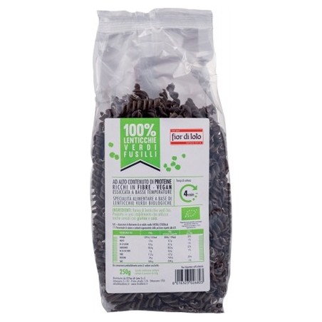 Fior di Loto Fusilli di lenticchie verdi bio 250 g