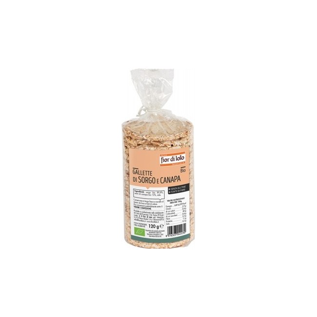 Fior di loto Gallette sorgo e canapa 120 g