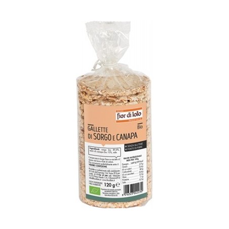 Fior di loto Gallette sorgo e canapa 120 g