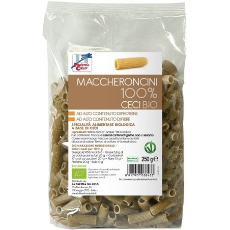 La Finestra sul cielo Maccheroncini ceci 100% bio 250 gr