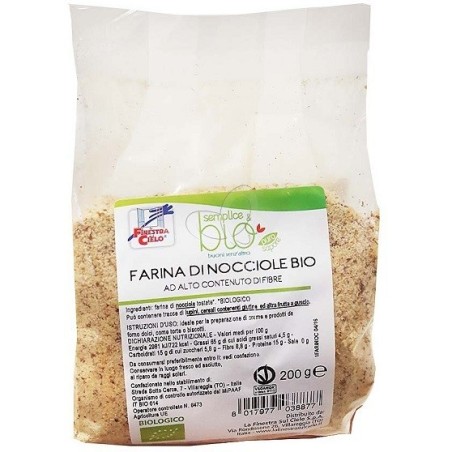 Semplice&bio farina di nocciole alimento biologico 200 g