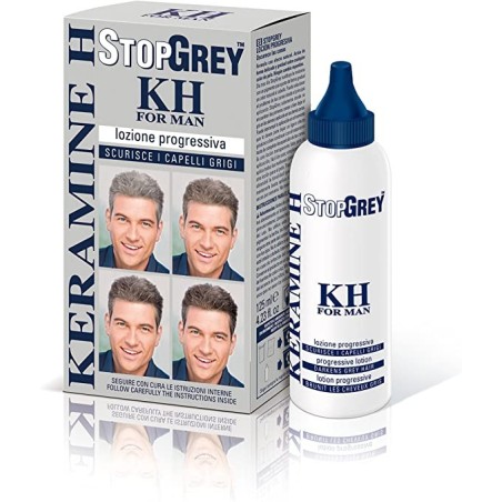 Keramine h stopgrey lozione per scurire i capelli grigi 125ml