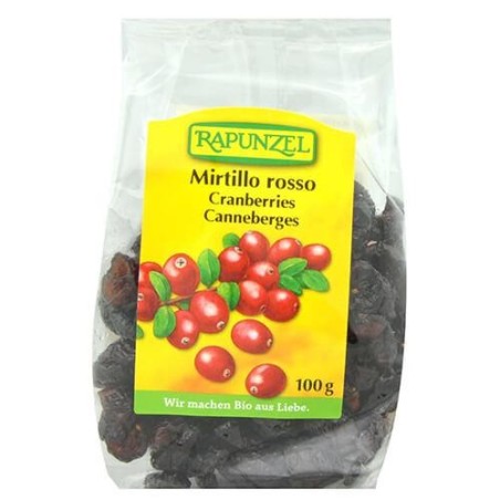 Rapunzel Mirtilli rossi secchi alimento biologico 100 g