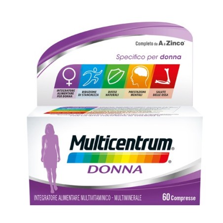 Glaxo Multicentrum donna 60 compresse integratore multivitaminico