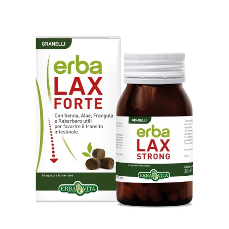 Erba vita Erbalax forte granelli 30 g integratore per la stipsi