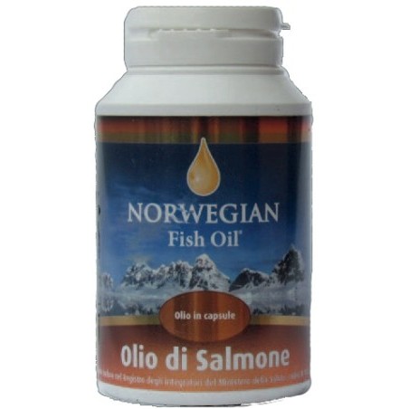 Norvegian fish oil Omega 3 olio di salmone 180 capsule