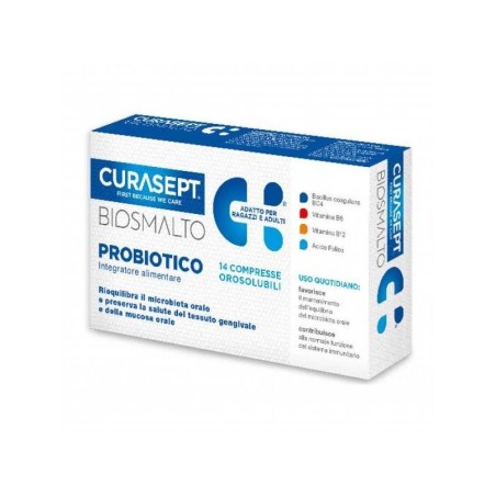 Curasept biosmalto probiotico 14 compresse 