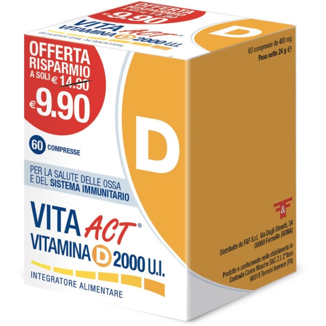 Vitamina d act 2000ui integratore 60 compresse