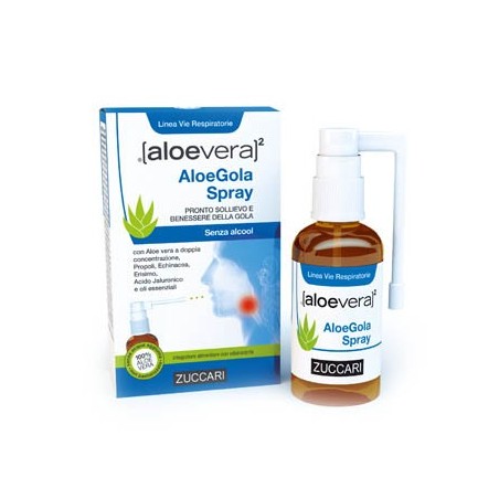 Aloevera2 aloegola spray per il mal di gola con tea tree oli 30 ml