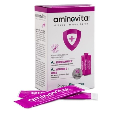 Aminovita plus difese immunitarie 20 stick pack x 2,5 g