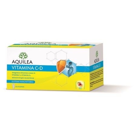 Aquilea vitamina c+d integratore 28 bustine stick