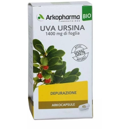 Akofarm Arkocapsule uva ursina bio integratore 45 capsule