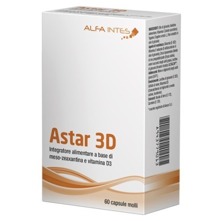 Alfa intes Astar 3d integratore antiossidante 60 capsule molli