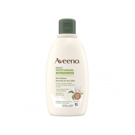 Aveeno Bagno Doccia allo Yogurt Profumo Vaniglia e Avena 300 mL