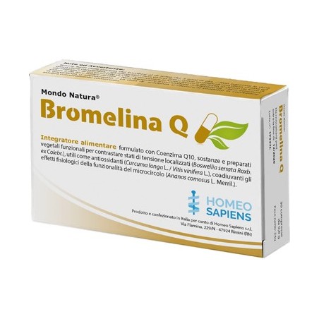 Homeo Sapiens Bromelina q mondo natura 30 compresse