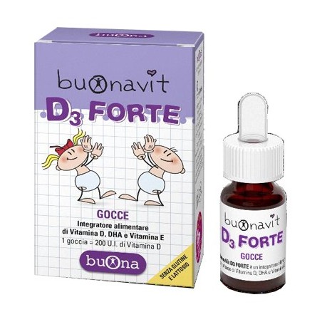 Steve Jones Buonavit d3 forte gocce per bambini 12ml