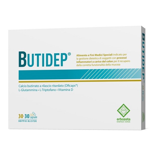 Erbozeta Butidep doppia capsula 30+30 capsule per colon infiammato