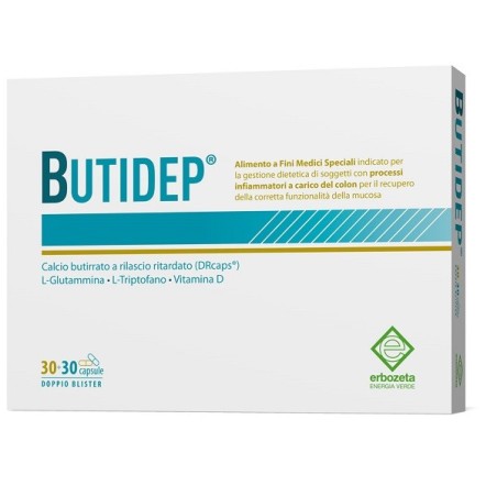 Erbozeta Butidep doppia capsula 30+30 capsule per colon infiammato