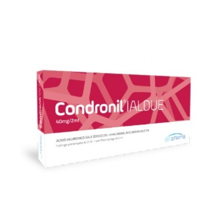 Condronil ialdue siringa intra-articolare acido ialuronico 40 mg 2 mlL