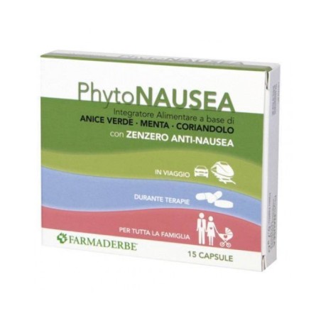 Farmaderbe Phyto nausea integratore di zenzero 15 capsule