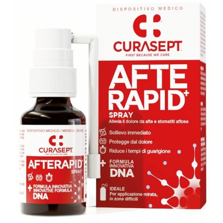 Curasept spray afte rapid dna per calmare il dolore 15 ml