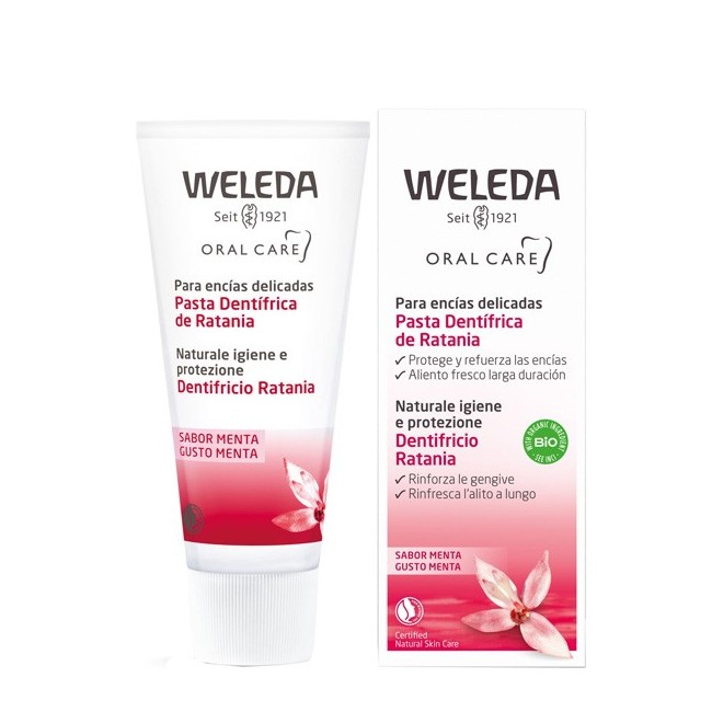 Weleda Italia Dentifricio ratania gusto menta 75 ml