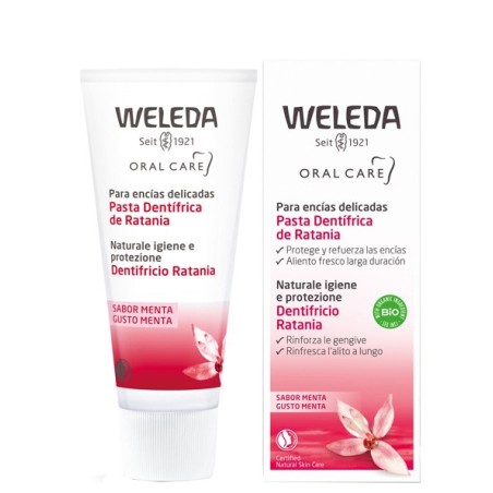 Weleda Italia Dentifricio ratania gusto menta 75 ml