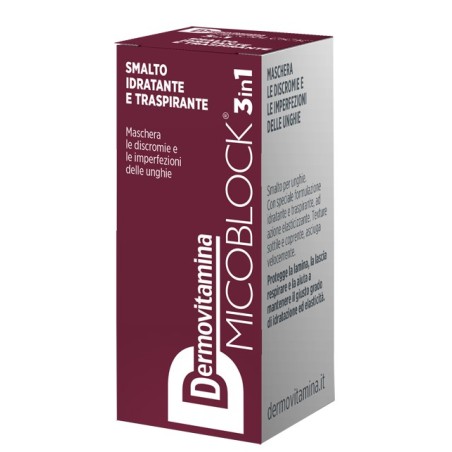 Dermovitamina micoblock 3 in 1 smalto bordeaux 5 ml