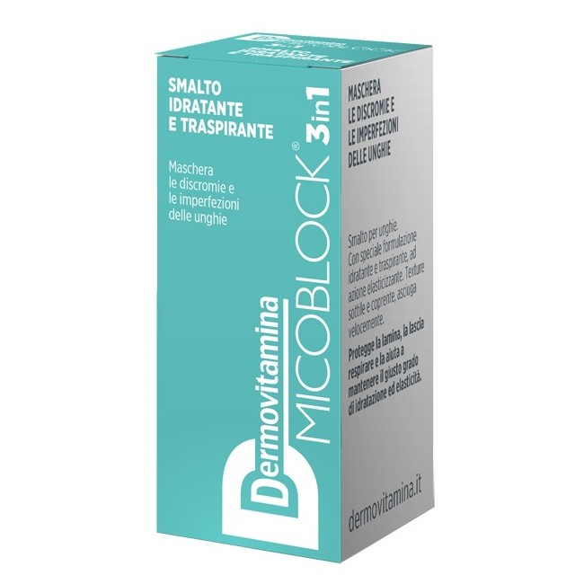 Dermovitamina micobloc 3 in 1 smalto turchese 5 ml