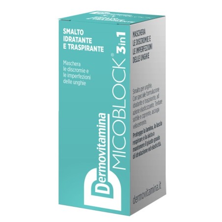 Dermovitamina micobloc 3 in 1 smalto turchese 5 ml