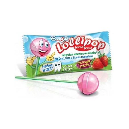 Doctor's pucci lollipop fragola con vitamina d e c