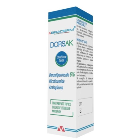 Braderm dorsak emulsione fluida con bpo 100 ml