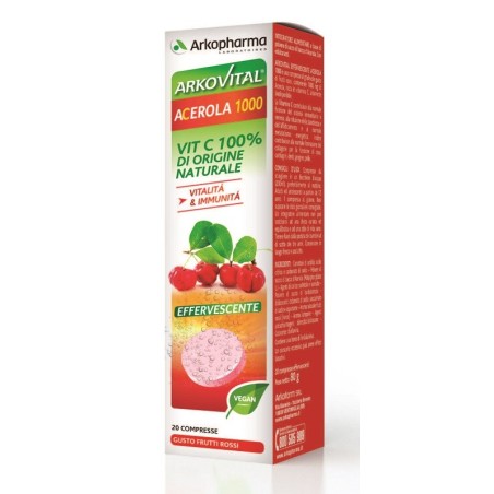 Arkofarm Arkovital Acerola 1000 Effervescente 20 Compresse