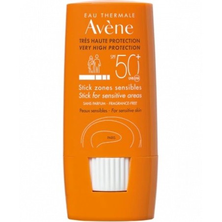 Avene Eau Thermale Stick Large Zone Sensibili protezione 50+ 8 G